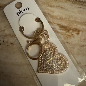 Gold Heart Keychain